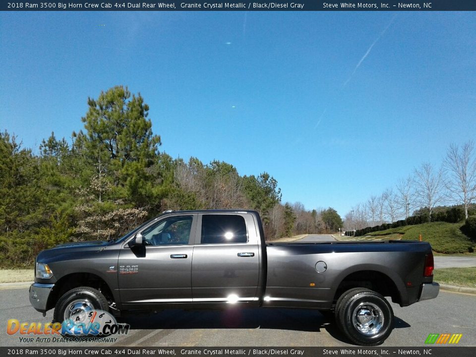 2018 Ram 3500 Big Horn Crew Cab 4x4 Dual Rear Wheel Granite Crystal Metallic / Black/Diesel Gray Photo #1