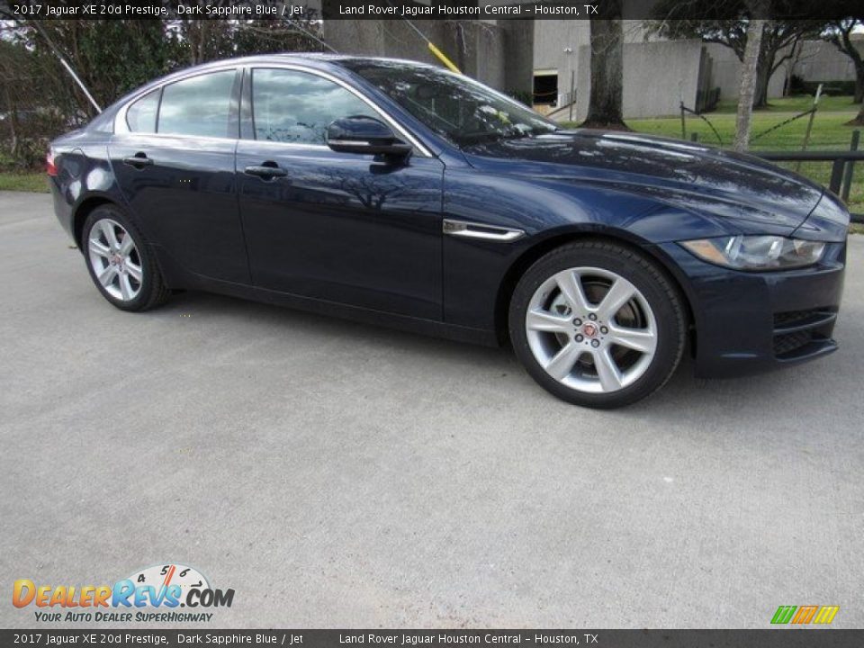 2017 Jaguar XE 20d Prestige Dark Sapphire Blue / Jet Photo #1