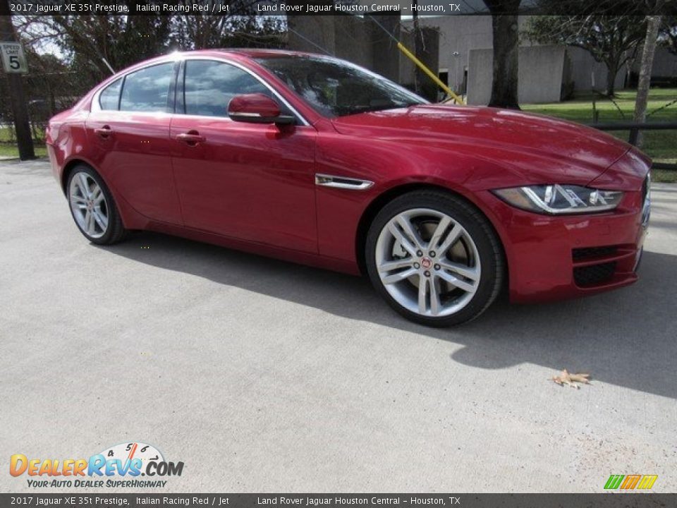 2017 Jaguar XE 35t Prestige Italian Racing Red / Jet Photo #1