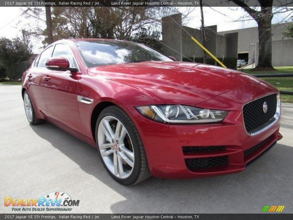 2017 Jaguar XE 35t Prestige Italian Racing Red / Jet Photo #2