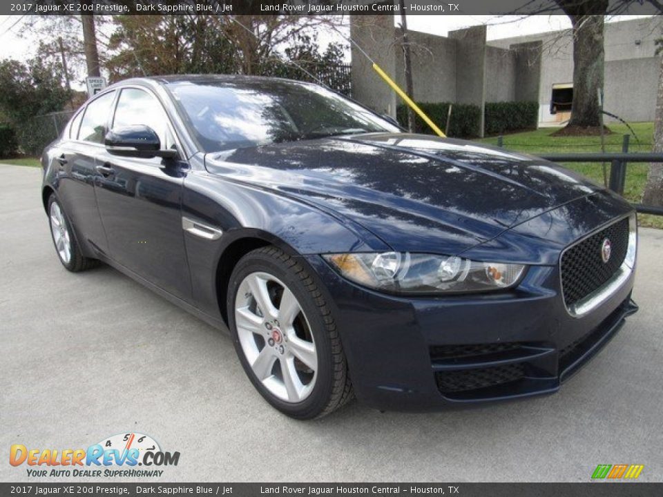 2017 Jaguar XE 20d Prestige Dark Sapphire Blue / Jet Photo #2