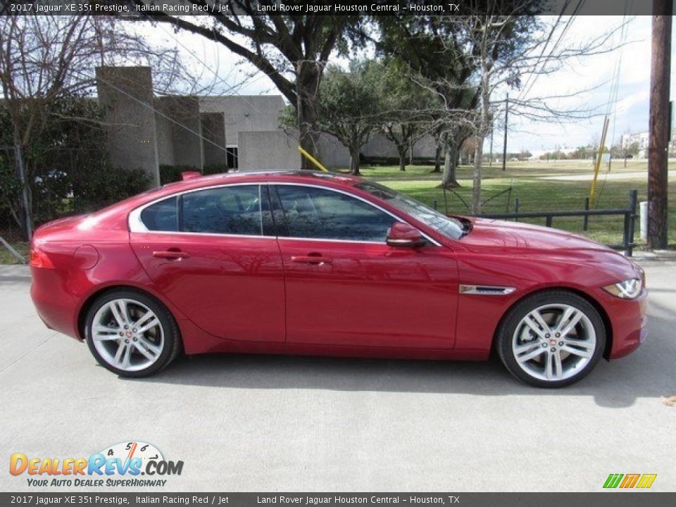 2017 Jaguar XE 35t Prestige Italian Racing Red / Jet Photo #6
