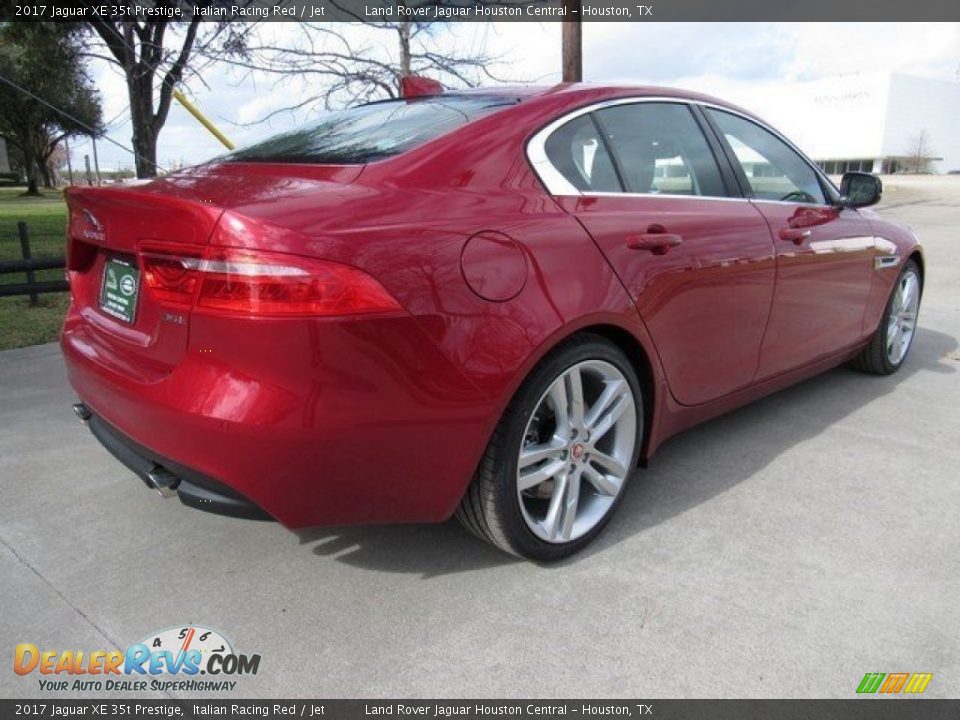 2017 Jaguar XE 35t Prestige Italian Racing Red / Jet Photo #7