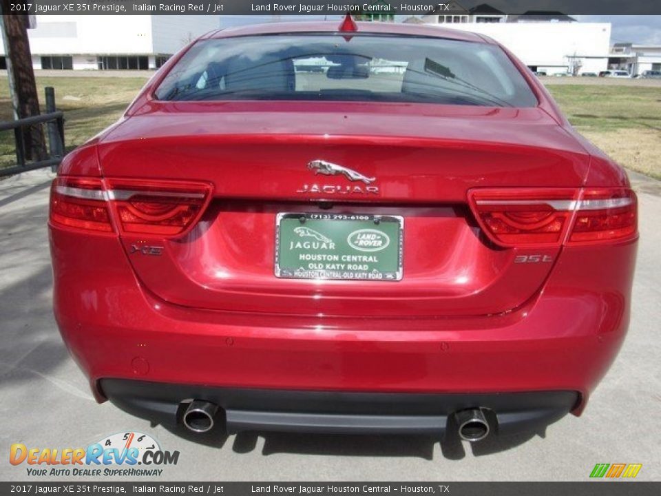 2017 Jaguar XE 35t Prestige Italian Racing Red / Jet Photo #8