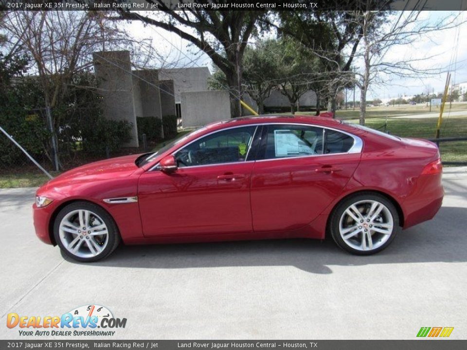 2017 Jaguar XE 35t Prestige Italian Racing Red / Jet Photo #11