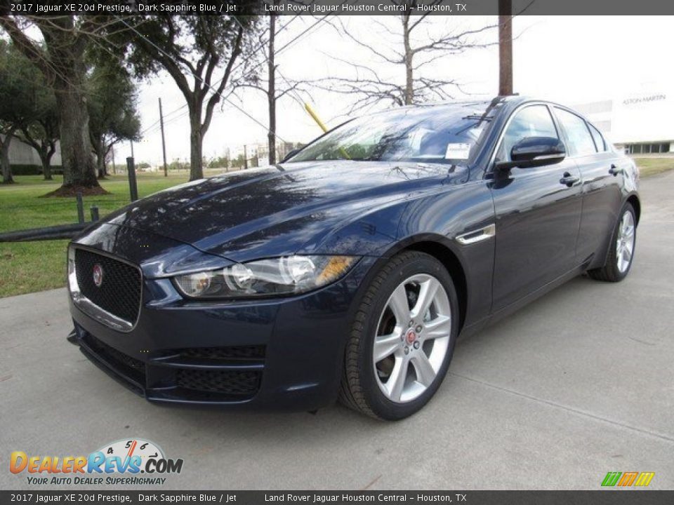 2017 Jaguar XE 20d Prestige Dark Sapphire Blue / Jet Photo #10