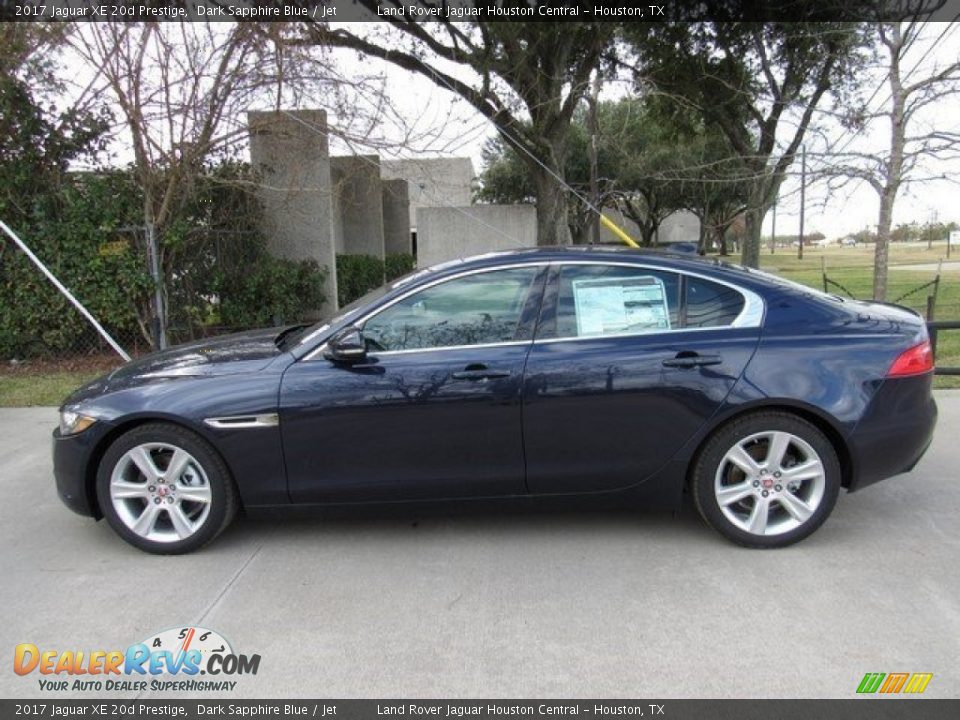 2017 Jaguar XE 20d Prestige Dark Sapphire Blue / Jet Photo #11
