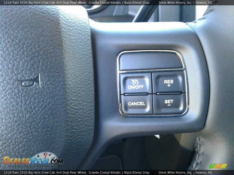 2018 Ram 3500 Big Horn Crew Cab 4x4 Dual Rear Wheel Granite Crystal Metallic / Black/Diesel Gray Photo #18