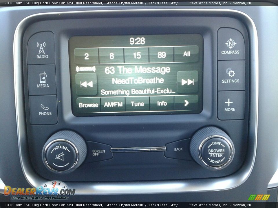 2018 Ram 3500 Big Horn Crew Cab 4x4 Dual Rear Wheel Granite Crystal Metallic / Black/Diesel Gray Photo #21