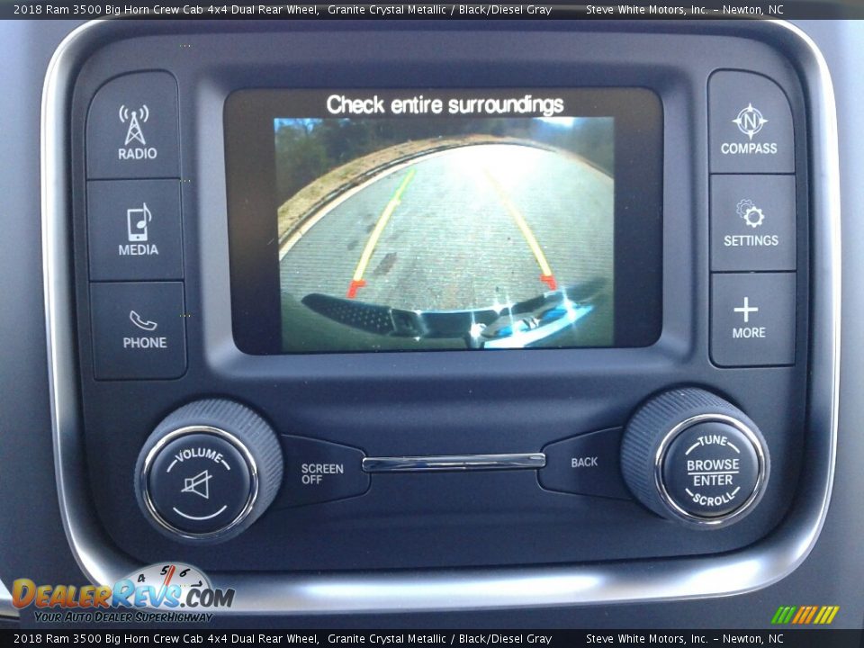 2018 Ram 3500 Big Horn Crew Cab 4x4 Dual Rear Wheel Granite Crystal Metallic / Black/Diesel Gray Photo #22