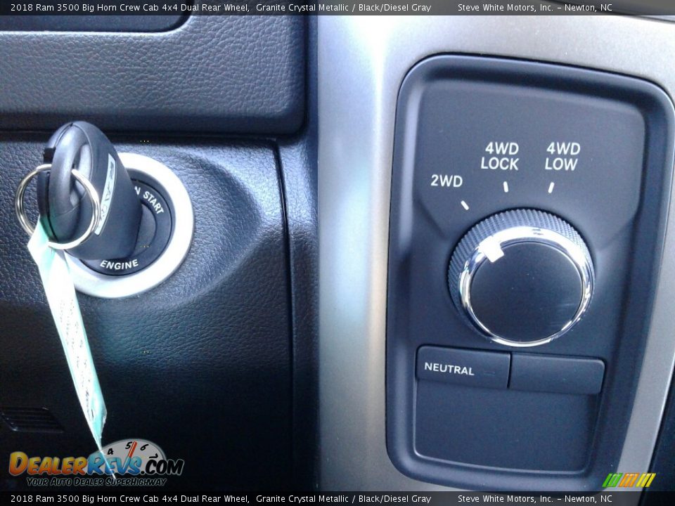 2018 Ram 3500 Big Horn Crew Cab 4x4 Dual Rear Wheel Granite Crystal Metallic / Black/Diesel Gray Photo #23