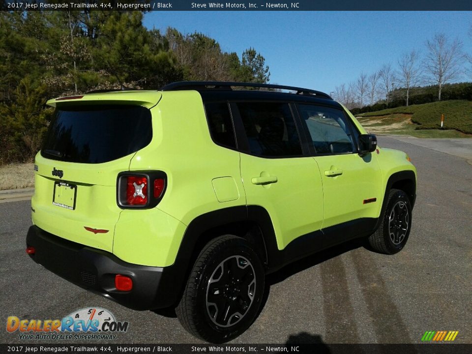 2017 Jeep Renegade Trailhawk 4x4 Hypergreen / Black Photo #6