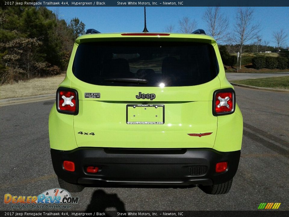 2017 Jeep Renegade Trailhawk 4x4 Hypergreen / Black Photo #7