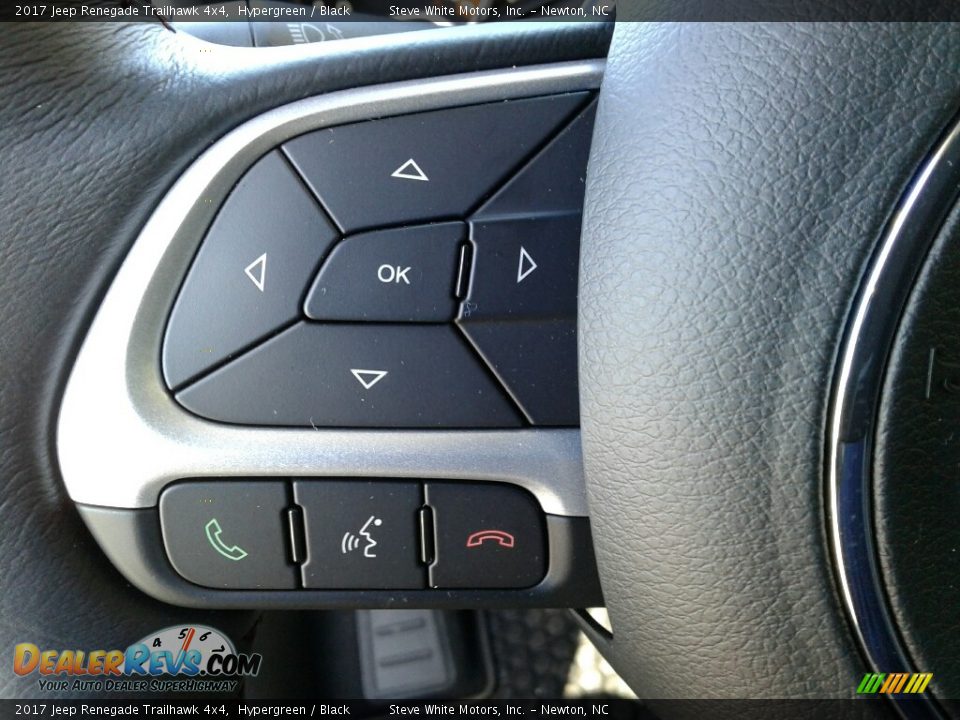 2017 Jeep Renegade Trailhawk 4x4 Hypergreen / Black Photo #17