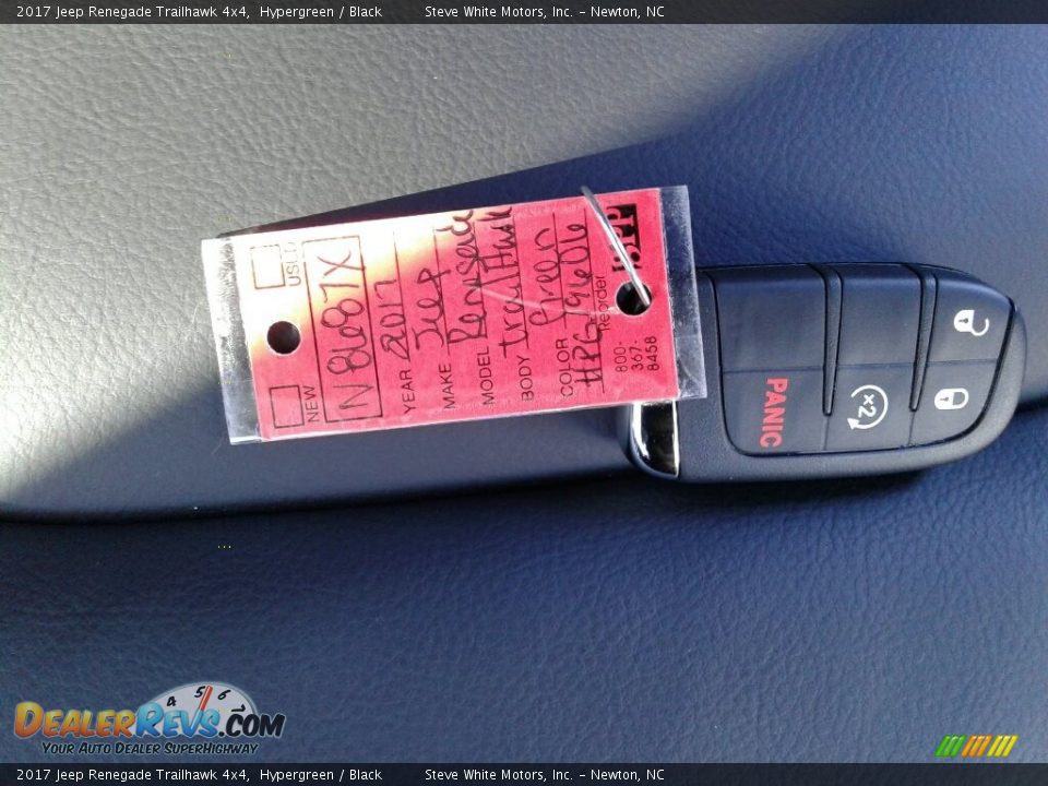 2017 Jeep Renegade Trailhawk 4x4 Hypergreen / Black Photo #26