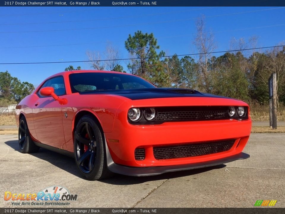 2017 Dodge Challenger SRT Hellcat Go Mango / Black Photo #1