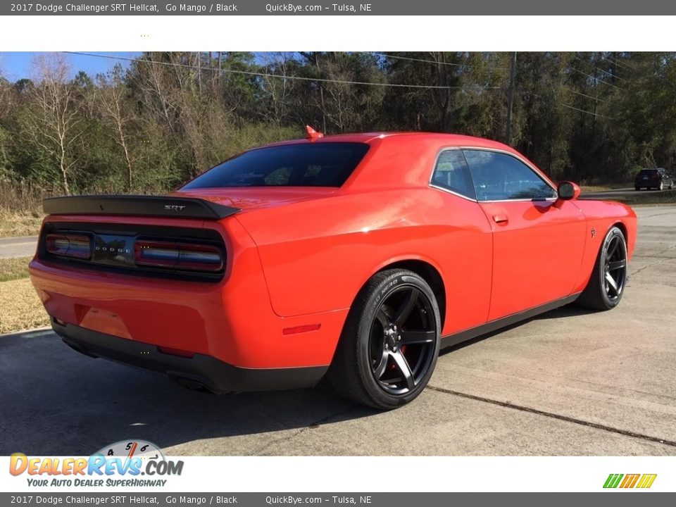 2017 Dodge Challenger SRT Hellcat Go Mango / Black Photo #4
