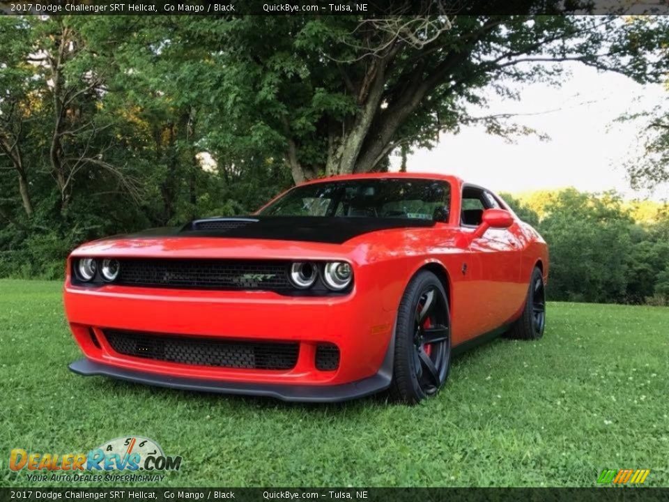 2017 Dodge Challenger SRT Hellcat Go Mango / Black Photo #5