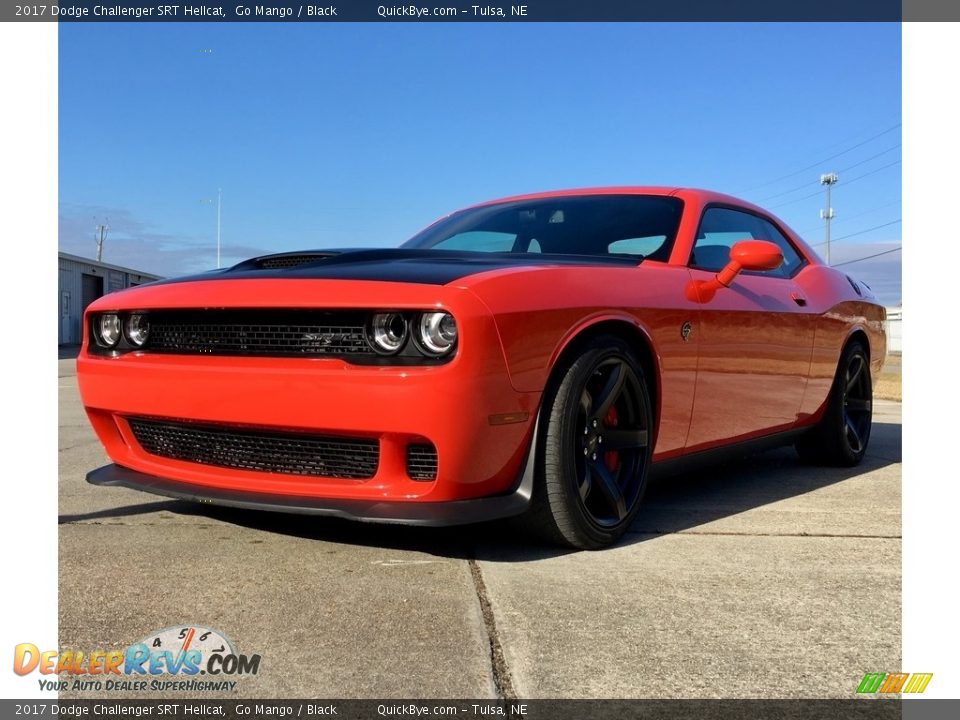 2017 Dodge Challenger SRT Hellcat Go Mango / Black Photo #6