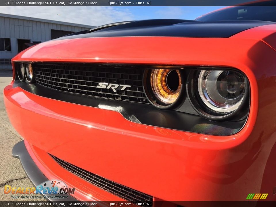 2017 Dodge Challenger SRT Hellcat Go Mango / Black Photo #7