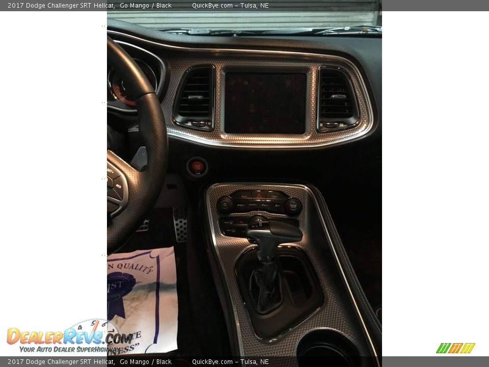 2017 Dodge Challenger SRT Hellcat Go Mango / Black Photo #9