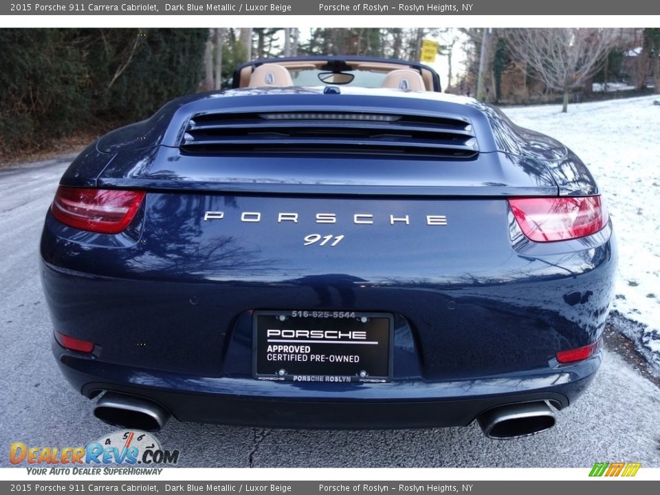 2015 Porsche 911 Carrera Cabriolet Dark Blue Metallic / Luxor Beige Photo #5
