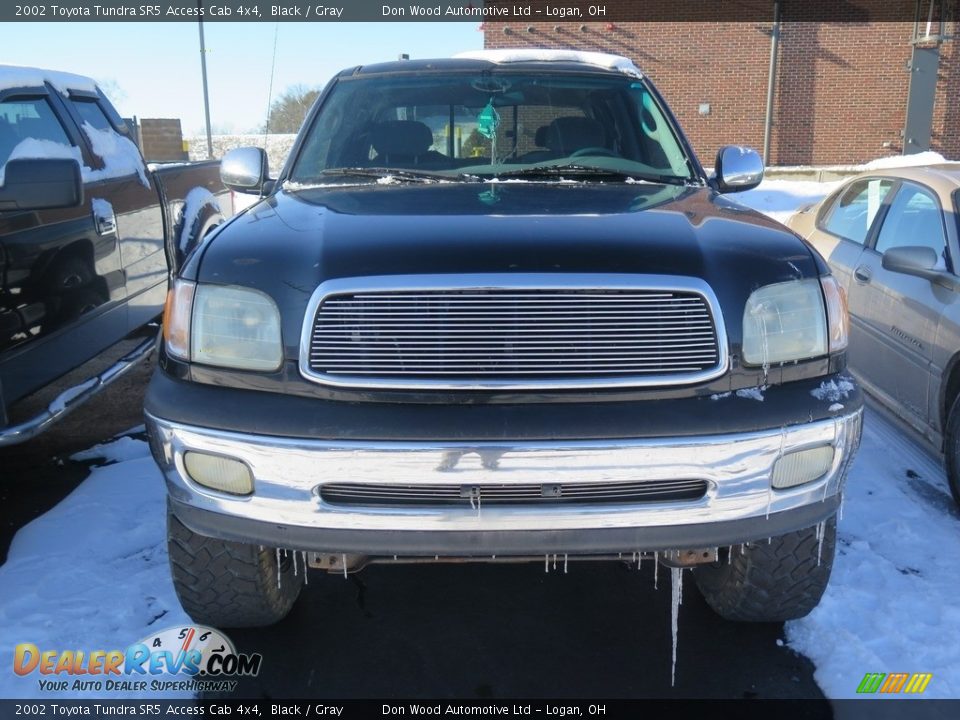 2002 Toyota Tundra SR5 Access Cab 4x4 Black / Gray Photo #2