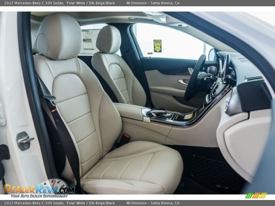 2017 Mercedes-Benz C 300 Sedan Polar White / Silk Beige/Black Photo #2