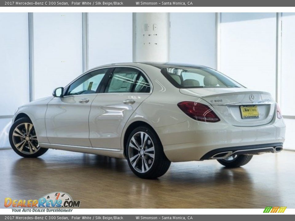2017 Mercedes-Benz C 300 Sedan Polar White / Silk Beige/Black Photo #3