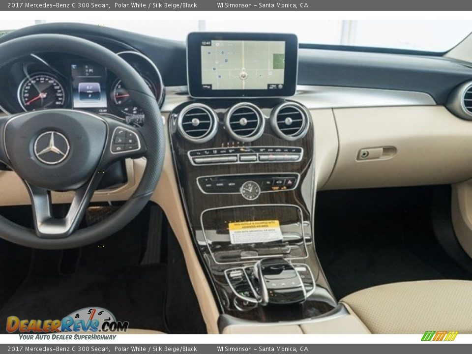 2017 Mercedes-Benz C 300 Sedan Polar White / Silk Beige/Black Photo #7
