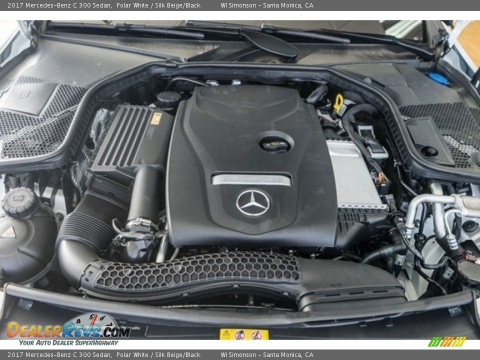 2017 Mercedes-Benz C 300 Sedan Polar White / Silk Beige/Black Photo #9