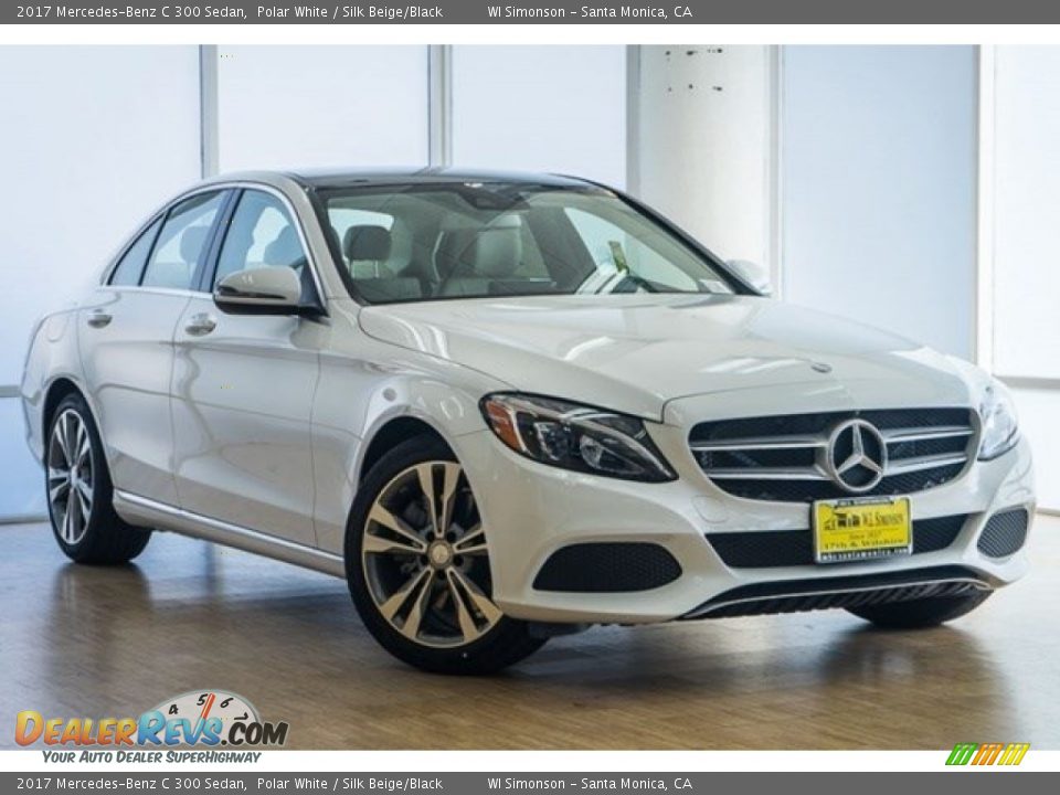 2017 Mercedes-Benz C 300 Sedan Polar White / Silk Beige/Black Photo #12