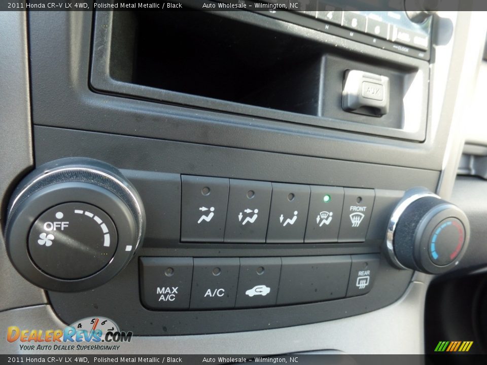 2011 Honda CR-V LX 4WD Polished Metal Metallic / Black Photo #18