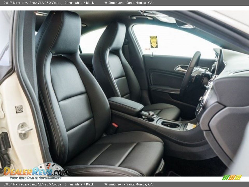 2017 Mercedes-Benz CLA 250 Coupe Cirrus White / Black Photo #2