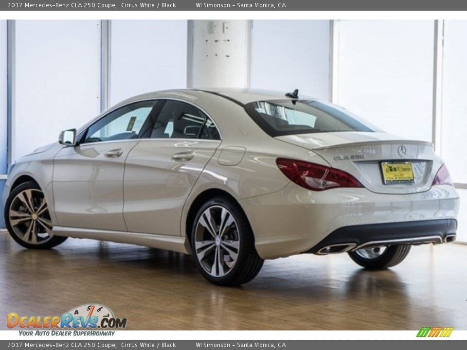 2017 Mercedes-Benz CLA 250 Coupe Cirrus White / Black Photo #3