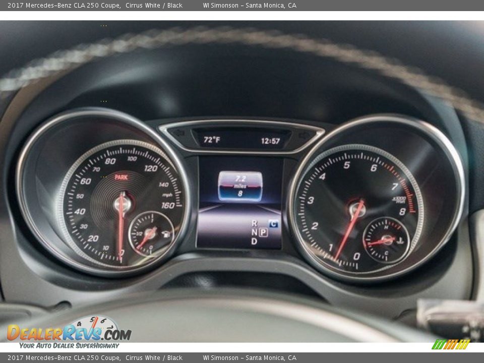 2017 Mercedes-Benz CLA 250 Coupe Cirrus White / Black Photo #6