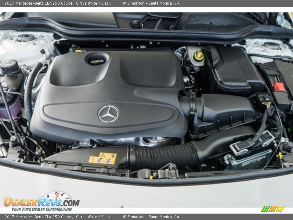 2017 Mercedes-Benz CLA 250 Coupe Cirrus White / Black Photo #9