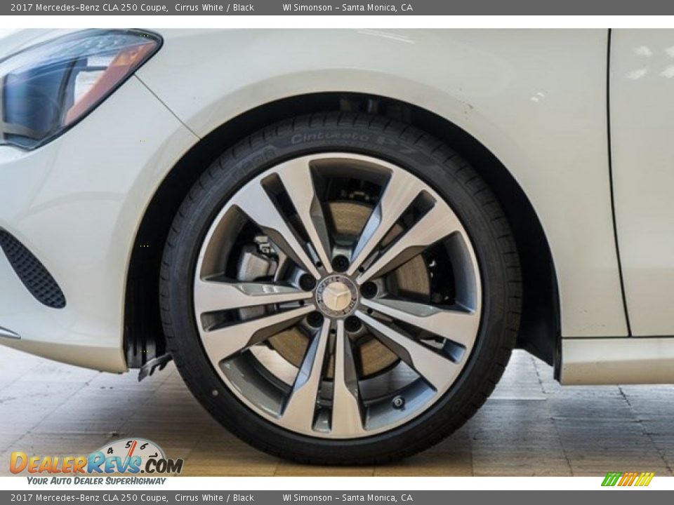 2017 Mercedes-Benz CLA 250 Coupe Cirrus White / Black Photo #10