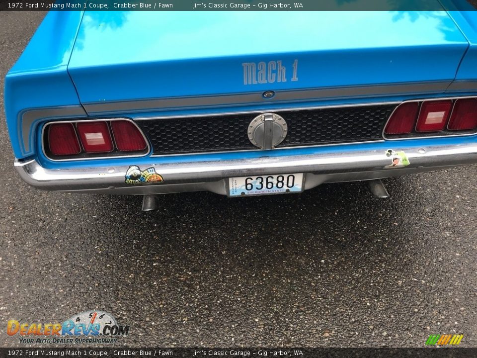 1972 Ford Mustang Mach 1 Coupe Grabber Blue / Fawn Photo #9