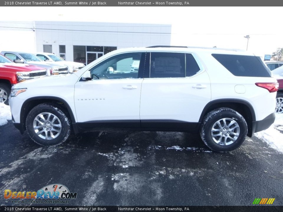 2018 Chevrolet Traverse LT AWD Summit White / Jet Black Photo #2