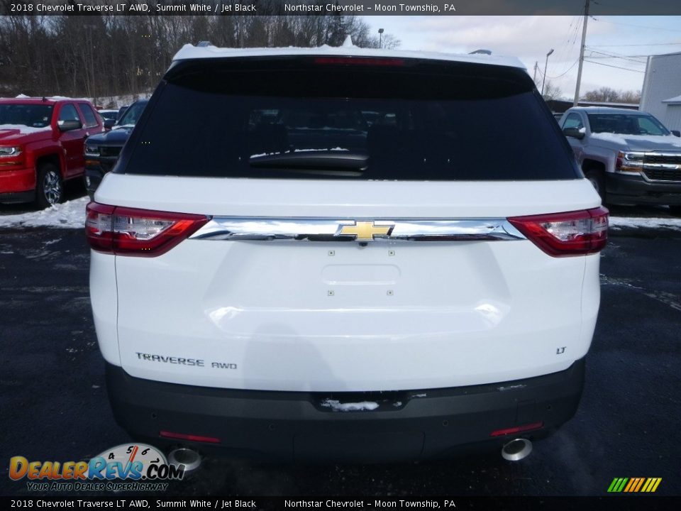 2018 Chevrolet Traverse LT AWD Summit White / Jet Black Photo #4