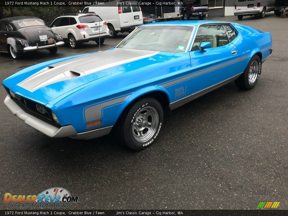 Front 3/4 View of 1972 Ford Mustang Mach 1 Coupe Photo #13