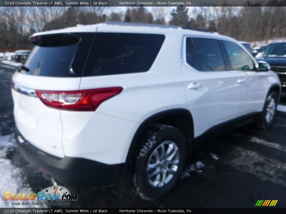 2018 Chevrolet Traverse LT AWD Summit White / Jet Black Photo #5