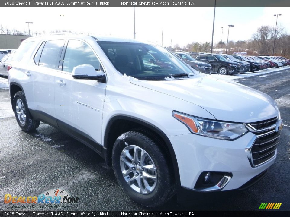 2018 Chevrolet Traverse LT AWD Summit White / Jet Black Photo #7