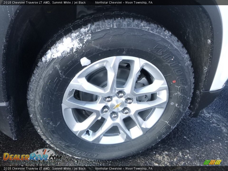 2018 Chevrolet Traverse LT AWD Summit White / Jet Black Photo #8