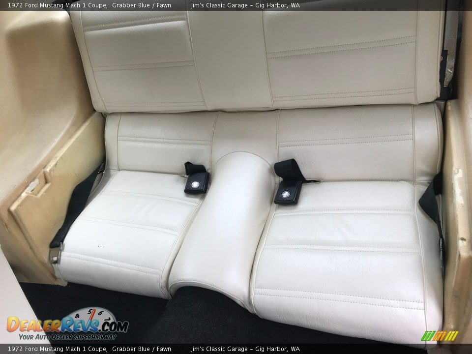 Rear Seat of 1972 Ford Mustang Mach 1 Coupe Photo #18