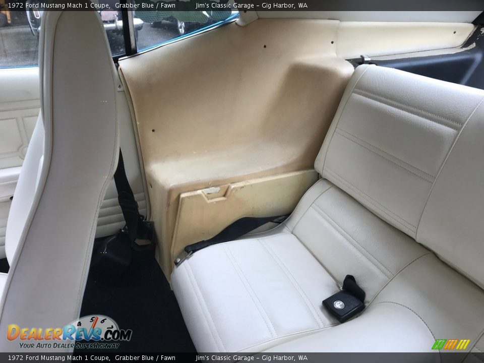 Rear Seat of 1972 Ford Mustang Mach 1 Coupe Photo #20
