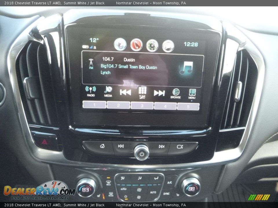 2018 Chevrolet Traverse LT AWD Summit White / Jet Black Photo #18