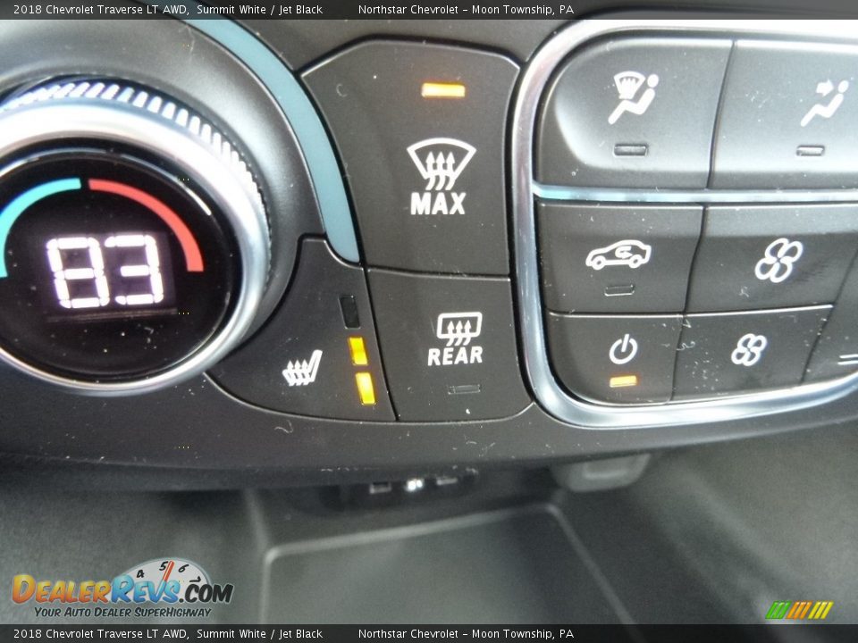 2018 Chevrolet Traverse LT AWD Summit White / Jet Black Photo #20