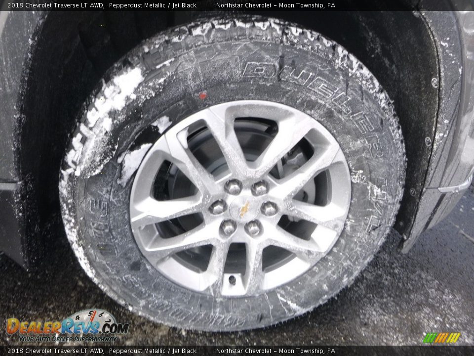 2018 Chevrolet Traverse LT AWD Pepperdust Metallic / Jet Black Photo #8